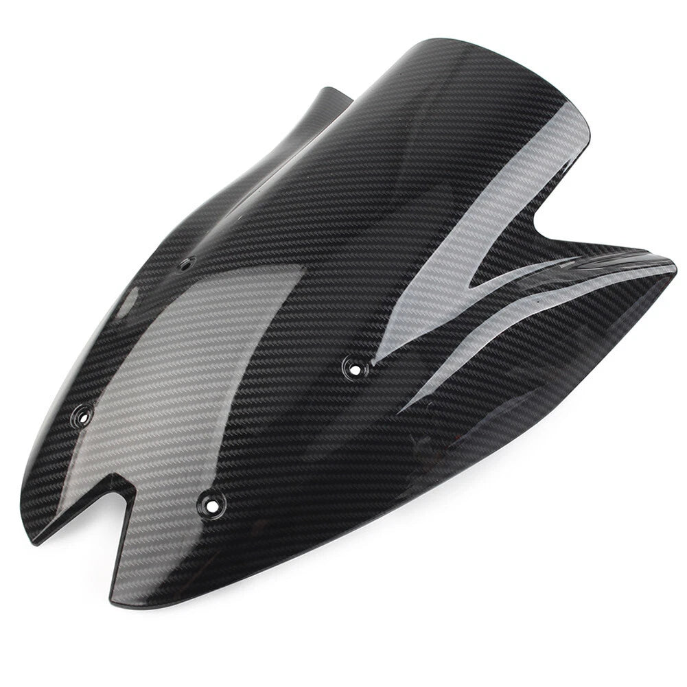 Black Carbon Fiber ABS Windshield Shield for KAWASAKI Z1000 (2010-2013)