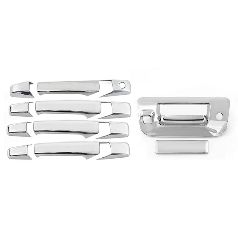Chrome Door Handle Covers & Tailgate Trim for 2008-2014 Chevy Silverado GMC Sierra