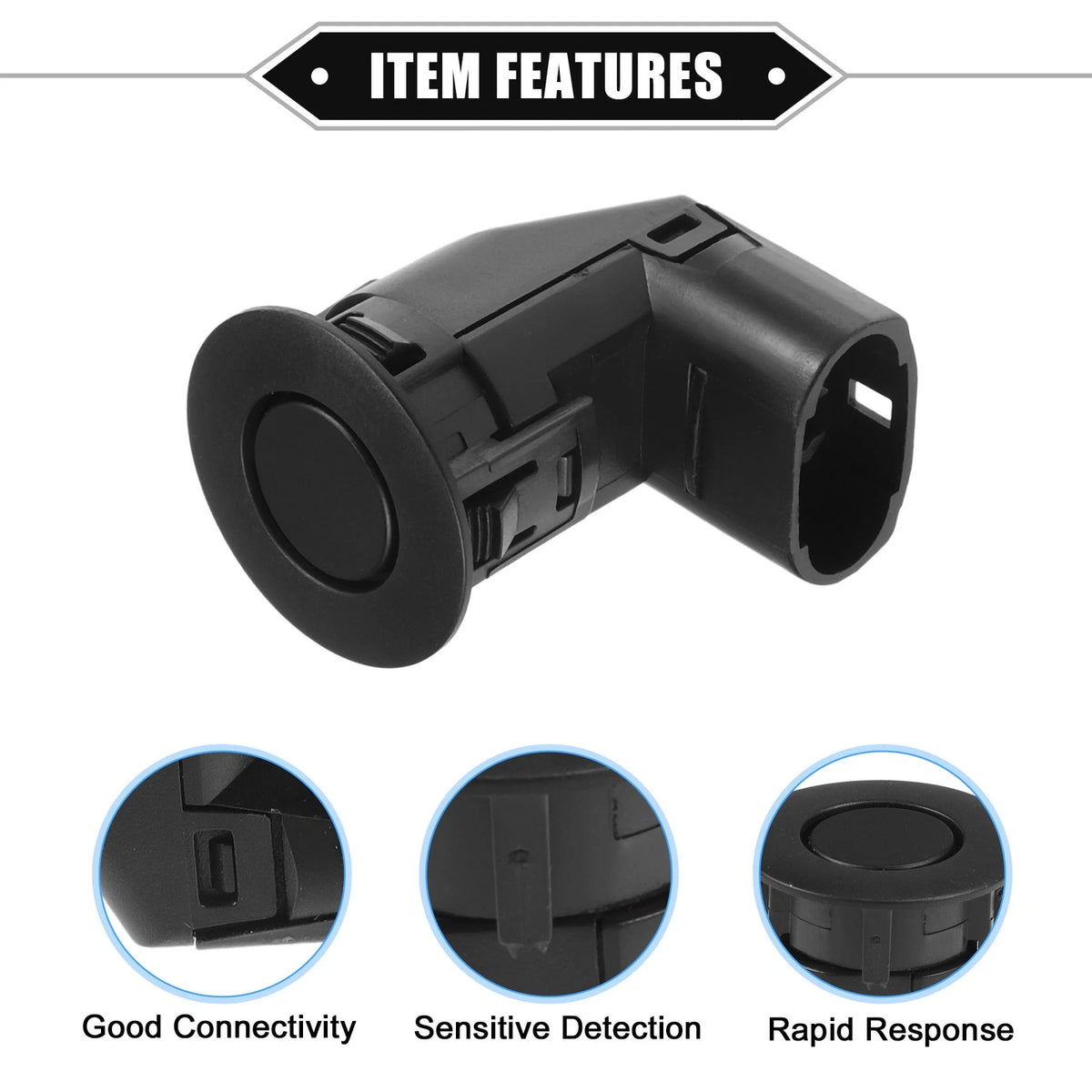 Reverse Parking Assist Sensor for Honda City T9N (2014-2019) ABS Black