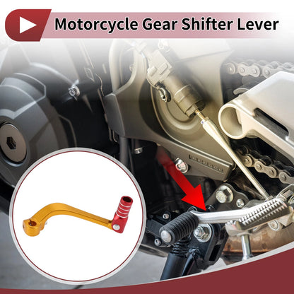 Folding Motorcycle Gear Shifter Lever for Honda CRF110F (2013-2018) Gold Red