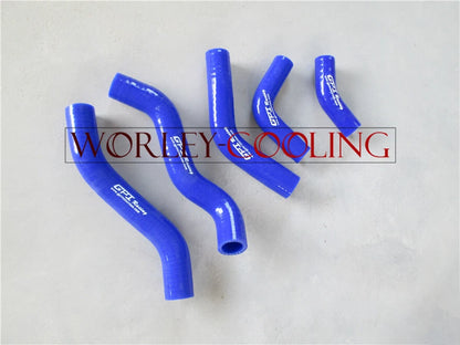 Aluminum Radiator & Blue Hoses for Honda CR125 CR125R (1998-1999)
