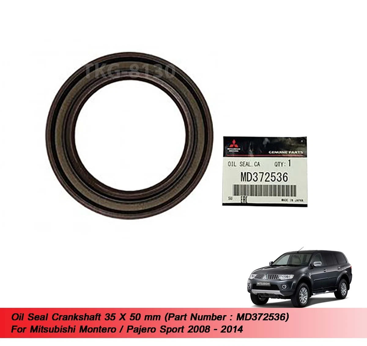 Crankshaft Oil Seal for Mitsubishi Montero Pajero Sport (2008-2014)