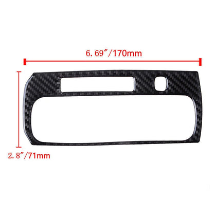 Carbon Fiber Gear Shift Box Panel Cover Trim for 2016-2019 Honda Civic