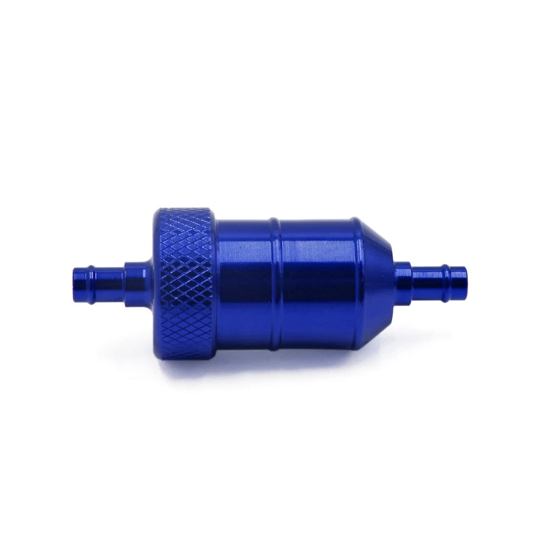 Blue Metal Motorcycle Inline Gas Oil Fuel Filter 8mm Inner Dia Hose