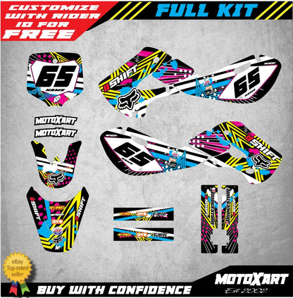 Custom Graphics Kit for Suzuki RM 65 Decals