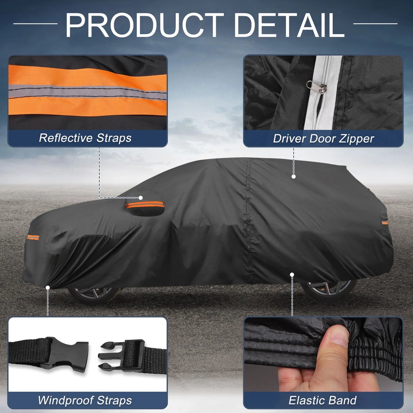 Waterproof Aluminum Film Car Cover for Volvo XC90 (2003-2023)