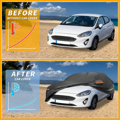 Waterproof All Weather Car Cover for Ford Fiesta Sedan