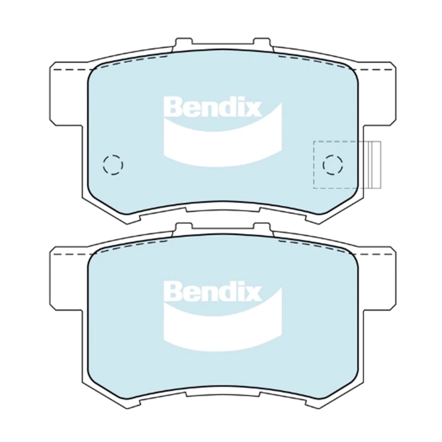 Rear Disc Brake Pads Set GCT for Honda Jazz (2002-2008)