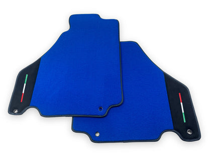 Alcantara Leather Blue Floor Mats Set for Ferrari 360 Modena (2000-2005)