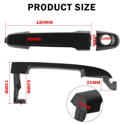 Front Right Outer Door Handle w/Keyhole for Hyundai i30 FD (2007-2012)