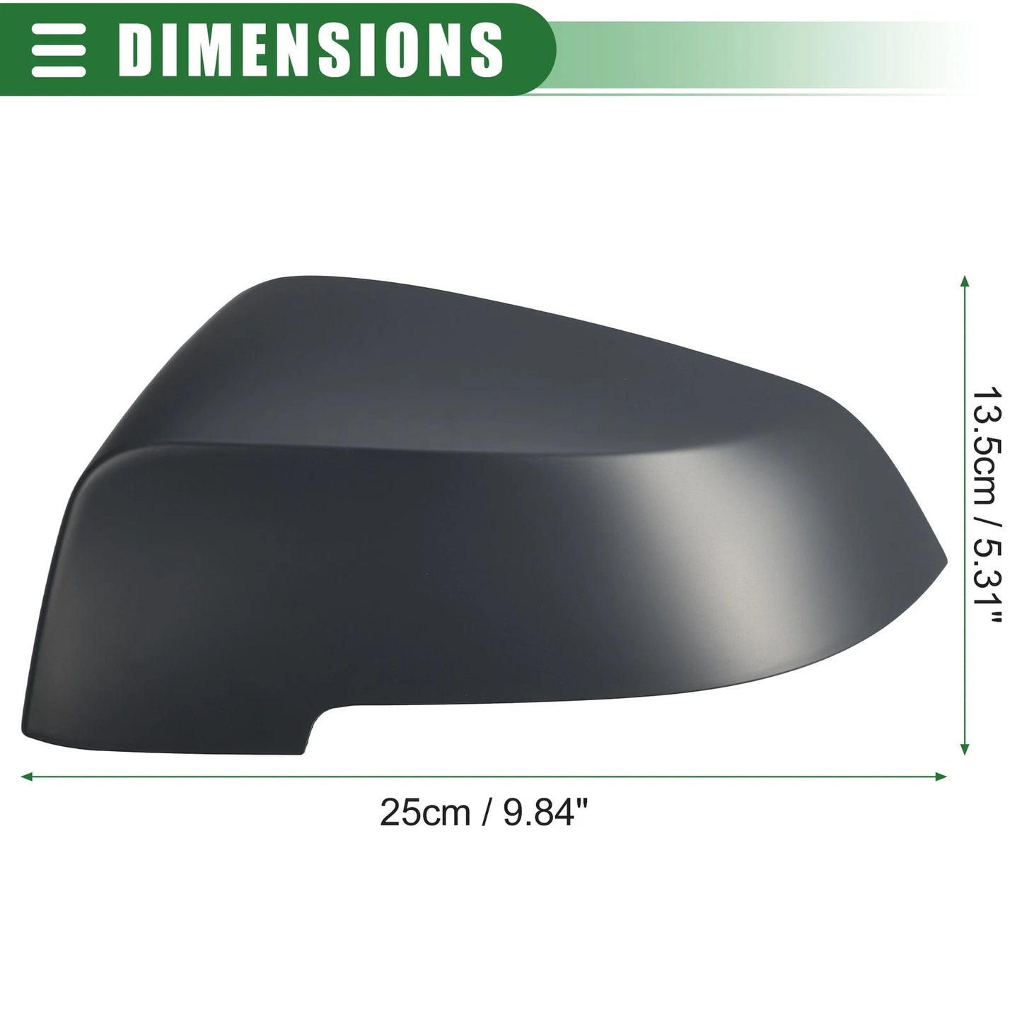 Left Right Side Rearview Mirror Covers for BMW 528i (2011-2016)