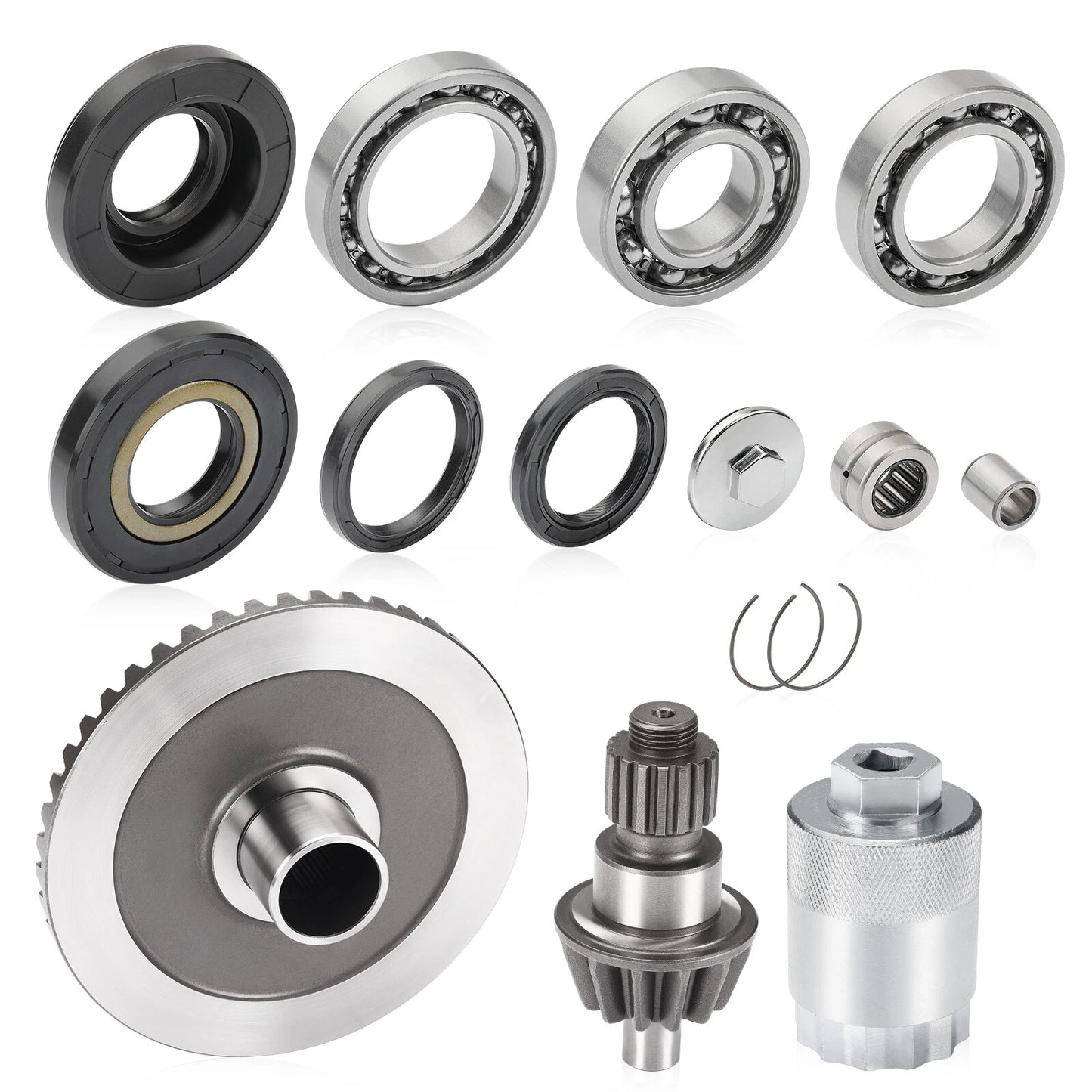 Rear Diff Ring & Pinion Gear with Nut Tool for Honda Rancher TRX400 (2004–2007)
