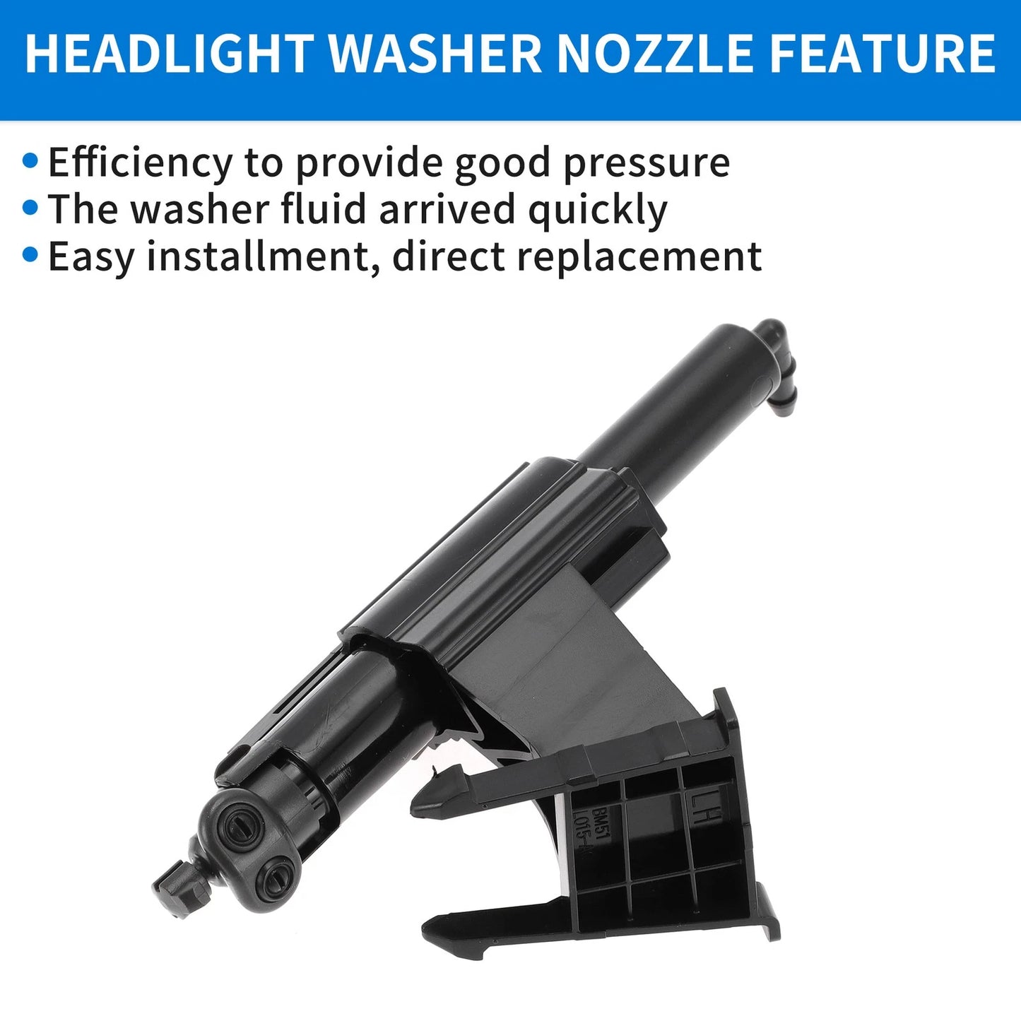 Front Driver Side Headlight Washer Nozzle for Ford Focus (2012-2018)