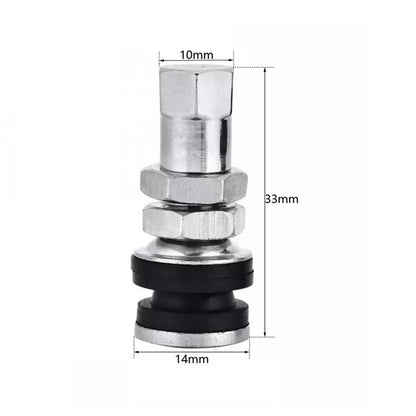4 Pcs 11.5mm Wheel TR161 Bolt-In Tyre Valve for Universal Cars & Motorcycles