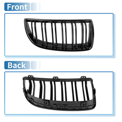 Front Kidney Grille Gloss Black 4 Door for BMW E90 (2005-2008)