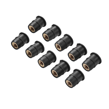 10 x Motorcycle Windshield Rubber Nut M6 Vibration Damper for Fairing