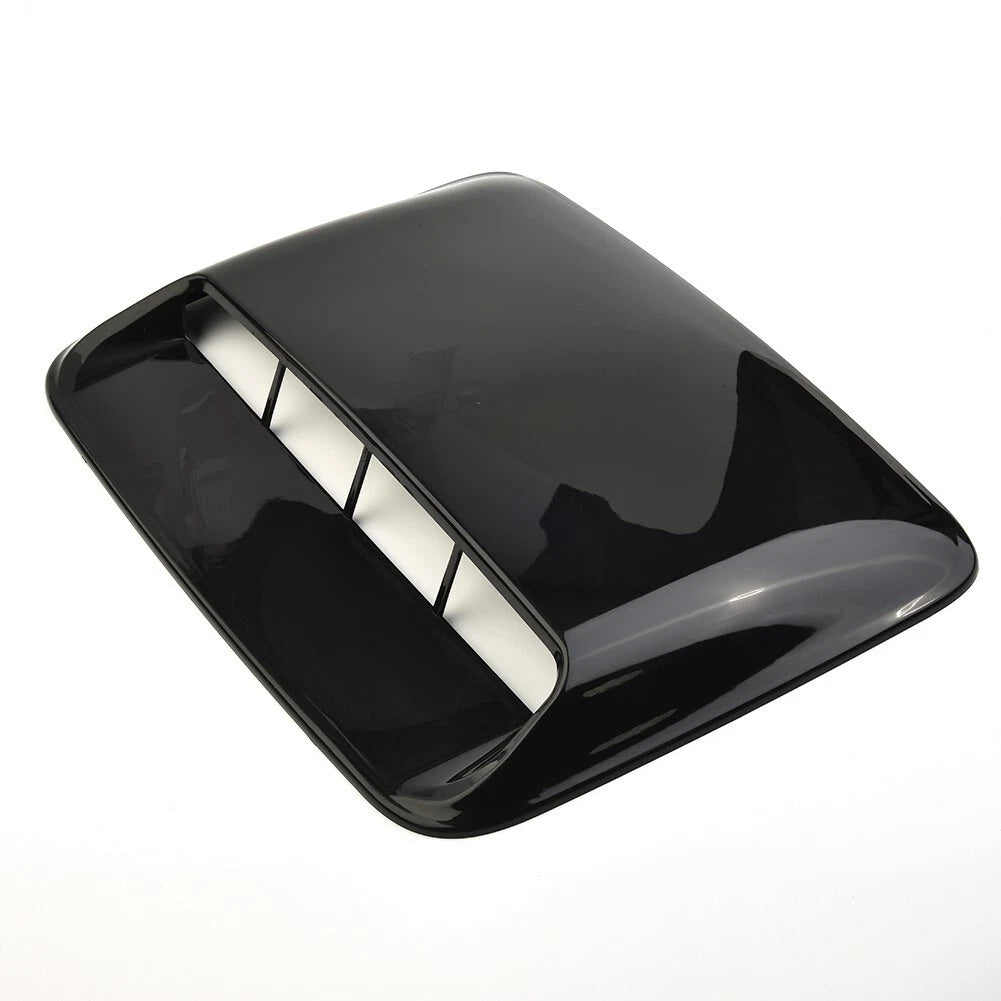 Hood Scoop Cover Air Flow Intake Bonnet Car Vent Gloss Black
