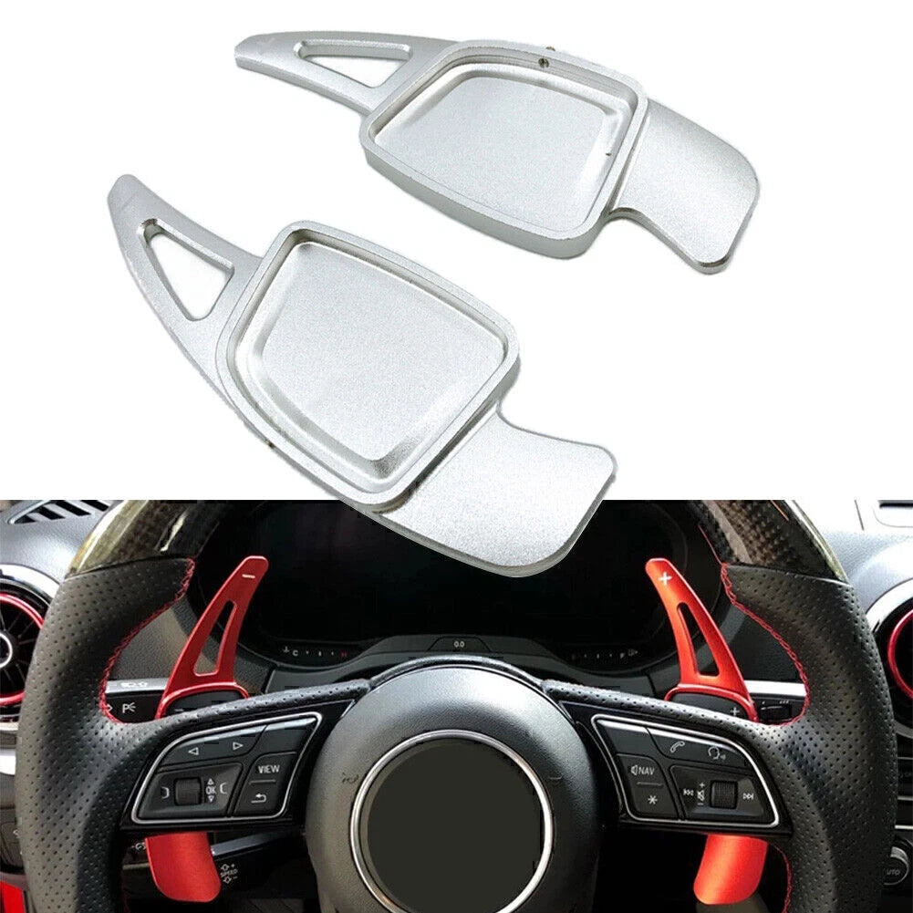 Aluminum Steering Wheel Paddle Shifter Extensions for Audi A6 A7 A8 S4 S5 (2019-2023)