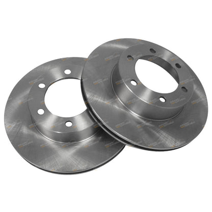 2 x Front Disc Brake Rotor + Pads for Prado KDJ120R GRJ120R (2002–2009)