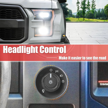 Headlight Lamp Fog Light Control Switch for Ford F-150 (2009-2019)