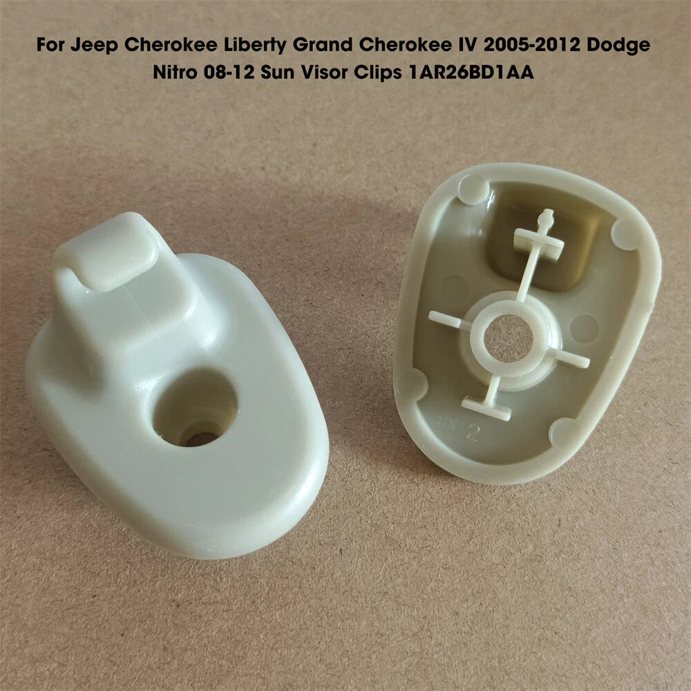 Sun Visor Clips for 05-12 Jeep Liberty, 08-12 Dodge Nitro (2005-2012)