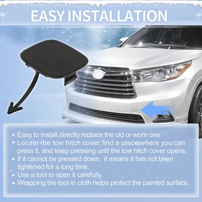 Left Front Tow Hook Cover for Toyota Highlander (2004-2007)