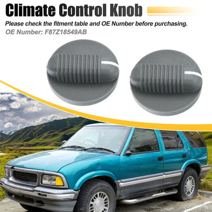 Climate Control Knob Set for Chevrolet GMC Cadillac (2000-2006)