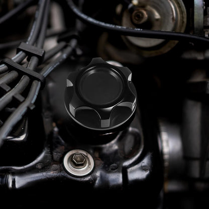 Black Aluminum Alloy Oil Filler Cap Cover for Toyota Reiz Camry Crown (2006-2011)