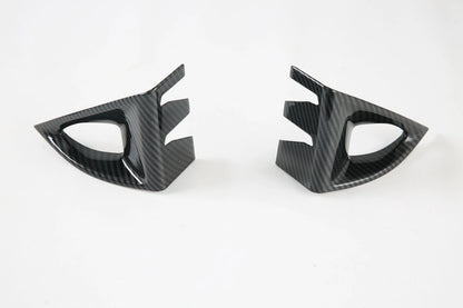 Front Fog Lamp Light Cover Trim for Nissan Rogue (2021-2023) 2 x Carbon Fiber