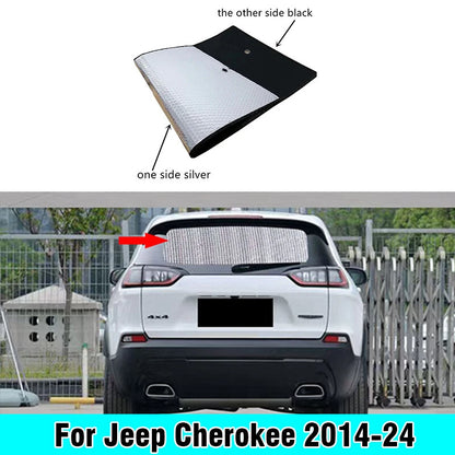 Rear Windshield Privacy Thick Interior Sunshade Cover for Jeep Cherokee (2014–2024)