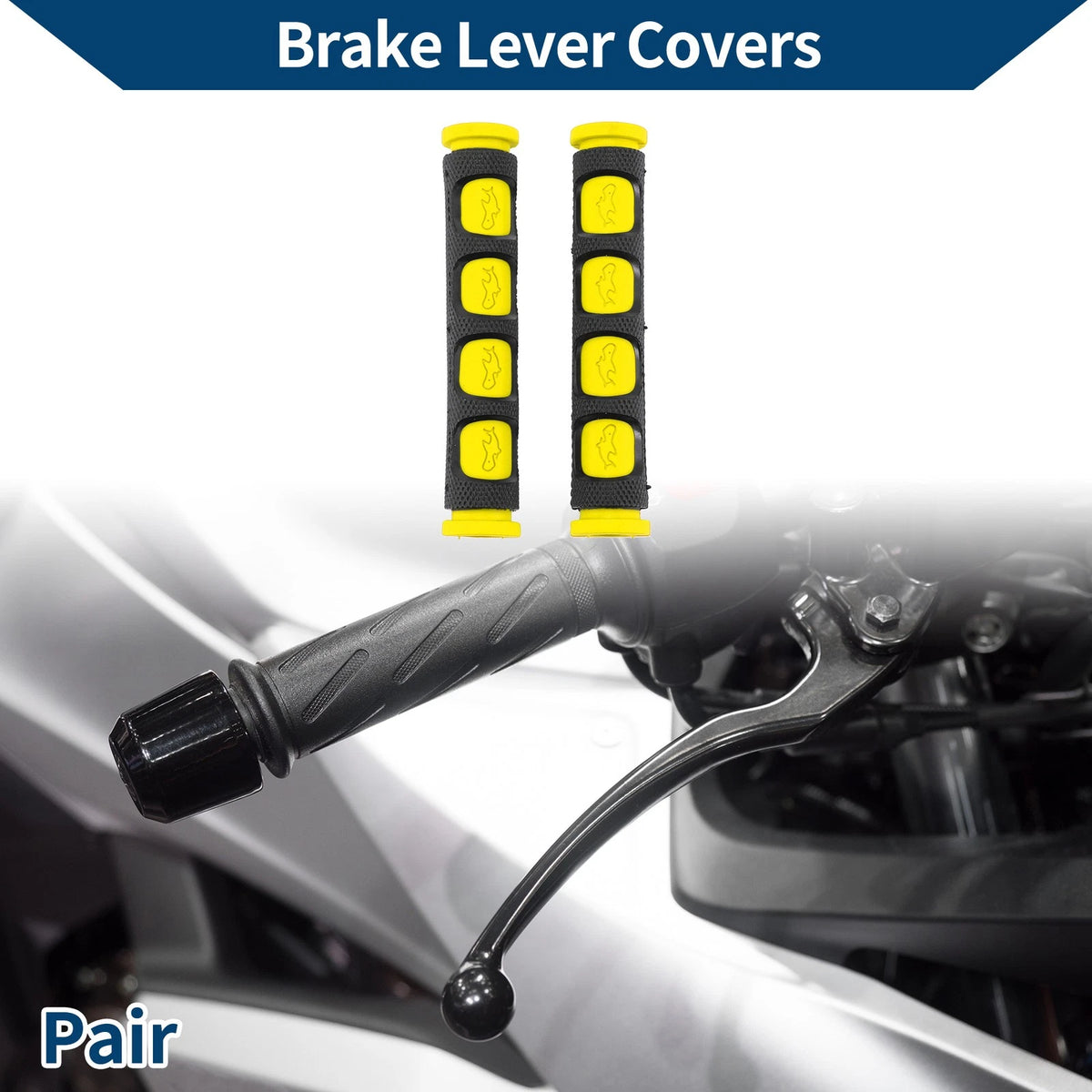 3/8" 10mm Brake Lever Cover Grip Sleeve 1 Pair for Motorcycle