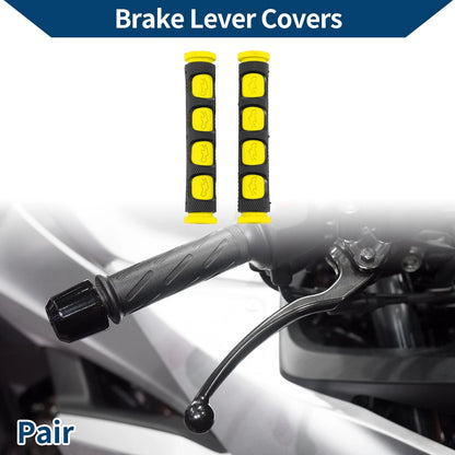 3/8" 10mm Brake Lever Cover Grip Sleeve 1 Pair for Motorcycle