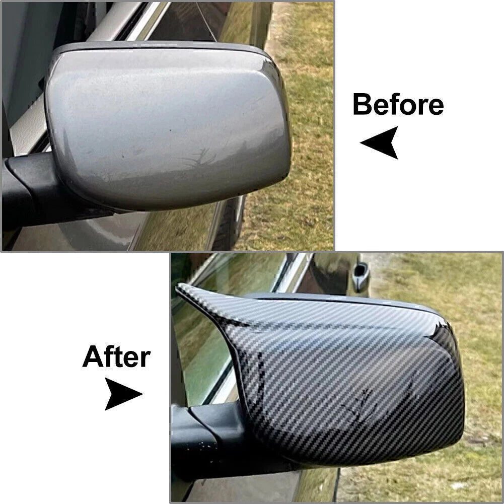 ABS M Style Side Mirror Cover Caps for BMW 5 6 Series (2003-2010)