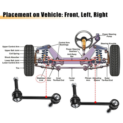 Front Sway Bar Links for Toyota Tacoma (2005-2019)
