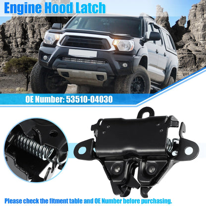 1 Pcs Metal Black Hood Latch Lock for Toyota Tacoma (2005–2011)