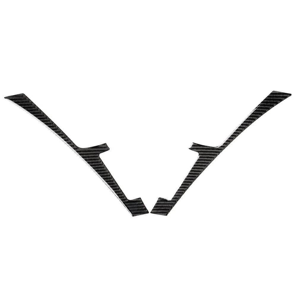 Black Carbon Fiber Console Panel Cover Trim for Infiniti Q50 Q60 (2013-2019)