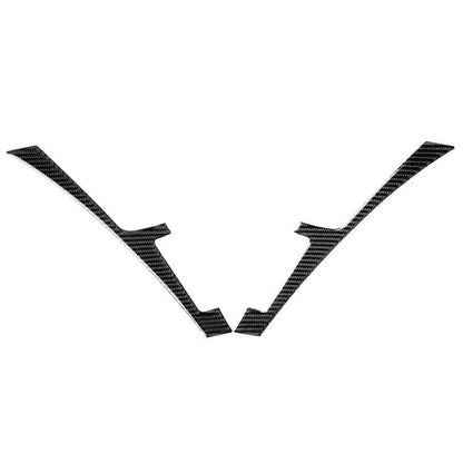 Black Carbon Fiber Console Panel Cover Trim for Infiniti Q50 Q60 (2013-2019)