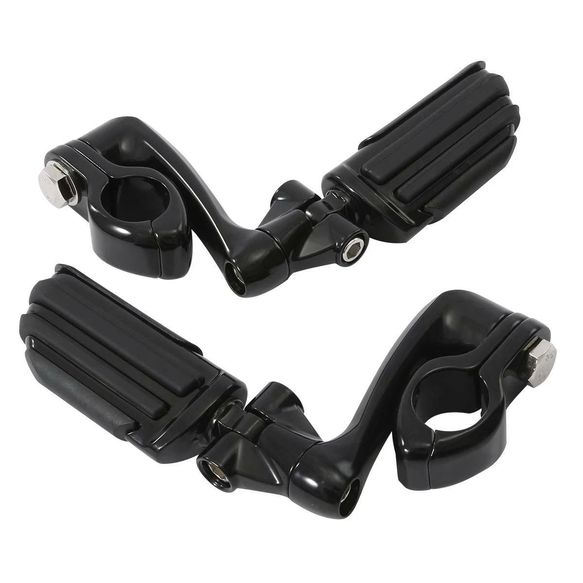 1 1/4" Engine Guard Highway Adjustable Male Mounting Footpegs for Motorcycle