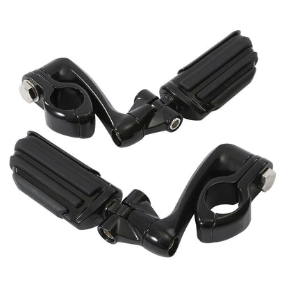 1 1/4" Engine Guard Highway Adjustable Male Mounting Footpegs for Motorcycle