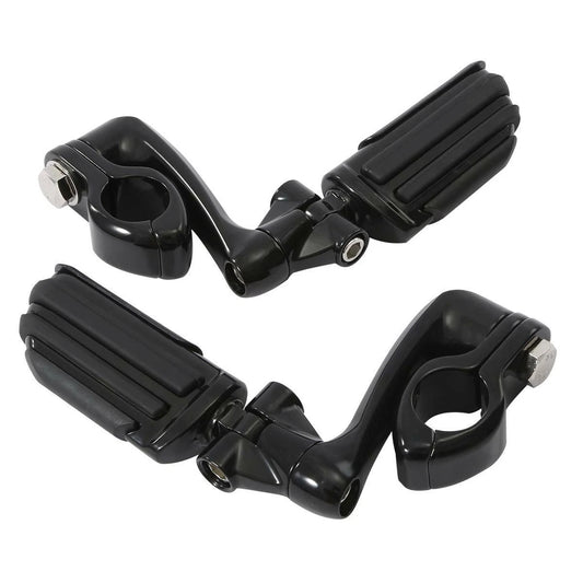 1 1/4" Engine Guard Highway Adjustable Male Mounting Footpegs for Motorcycle