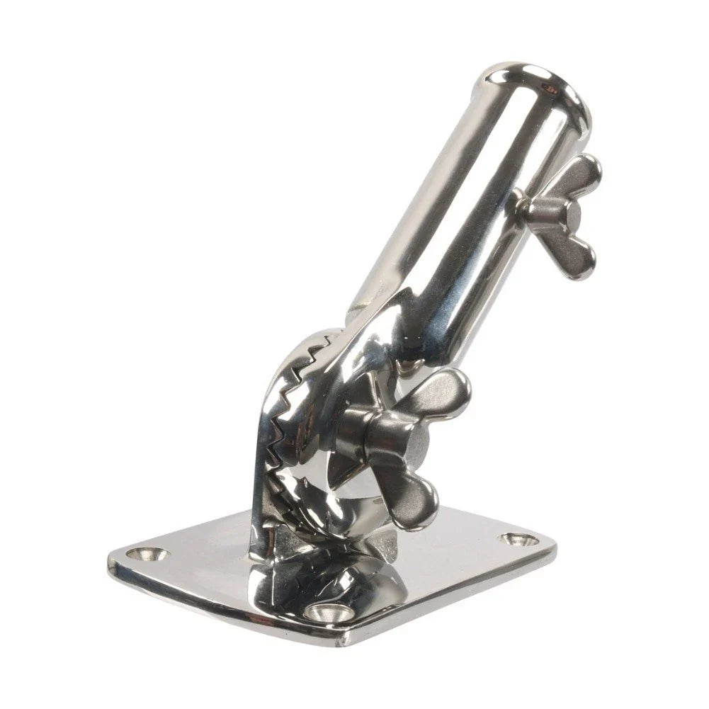 Heavy Duty Flag Pole Holder for Truck/RV/Boat/Yacht - 316 Stainless Steel