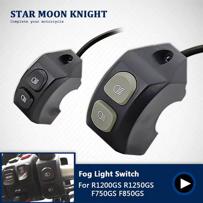 LED Fog Light Switch Relay Control for BMW R1200GS/R1250GS/F850GS (2004–2024)
