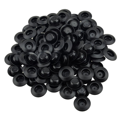 100pcs 1/2" Hole Flush Mount Plastic Body & Sheet Metal Plug