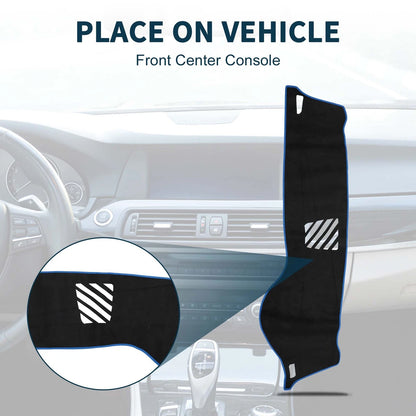 Dashboard Cover Mat for BMW 5 Series F10 F11 (2010-2017) Black Blue