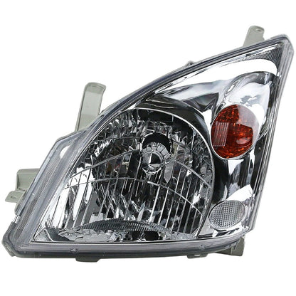 LH+RH Head Light Lamps Chrome for Toyota Land Cruiser Prado (2002-2009)