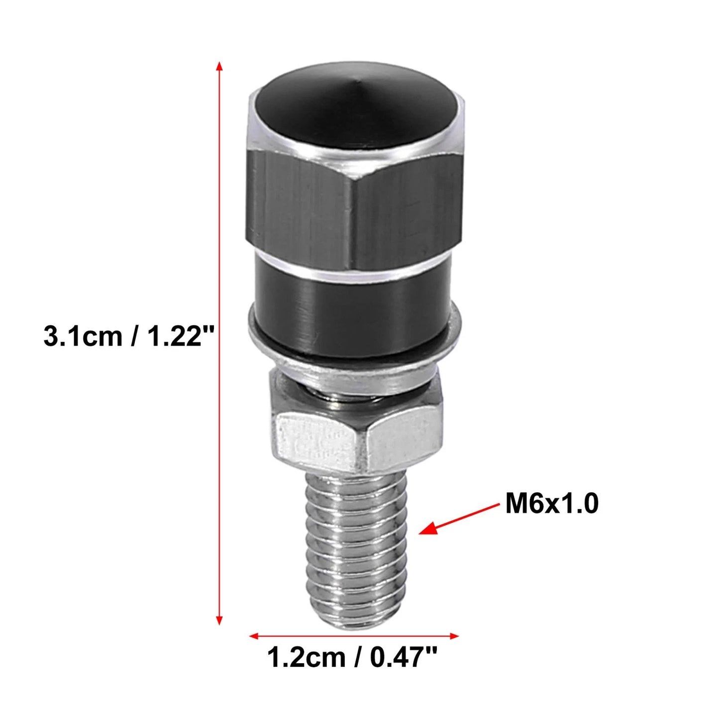 4pcs License Plate Frame Bolts Screws for Universal Motorcycle