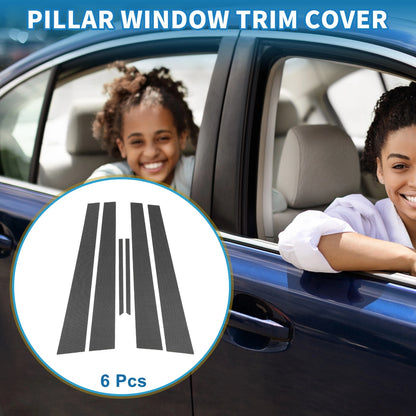 6 x Door Pillar Window Trim for Toyota Camry (2002–2006)