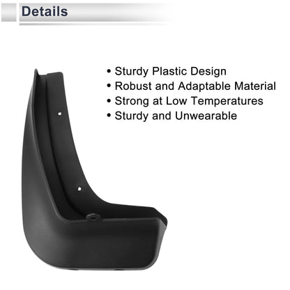 Mud Flaps Splash Guards 1 Set for BMW 2 Series F22/F45 (2015-2019)