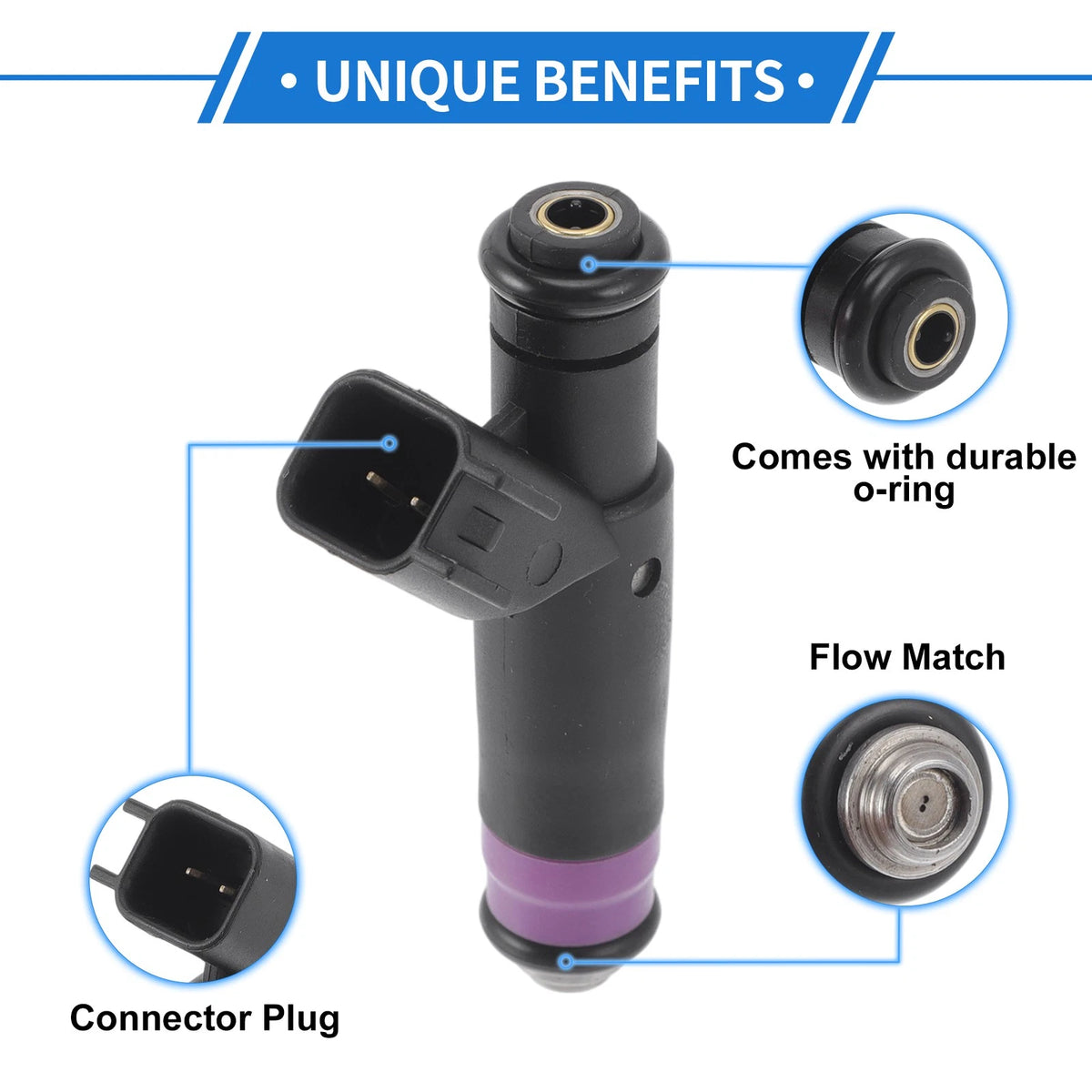 Fuel Injector for Ford Mercury 3.0L 4.6L (2003-2010) - 1 x No.2C5EA4A