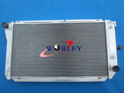 Aluminum Radiator & Shroud & Blue Hose & Fan for Falcon EF EL 4.0L (1994-1998)